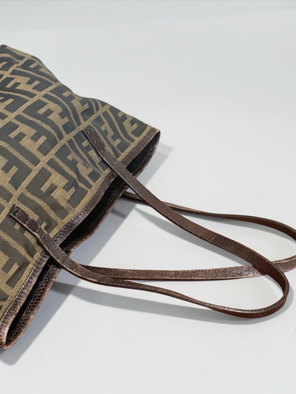 Authenticated Fendi Zucca Jacquard Canvas MINI Tote Bag! COA! - Picture 9 of 16